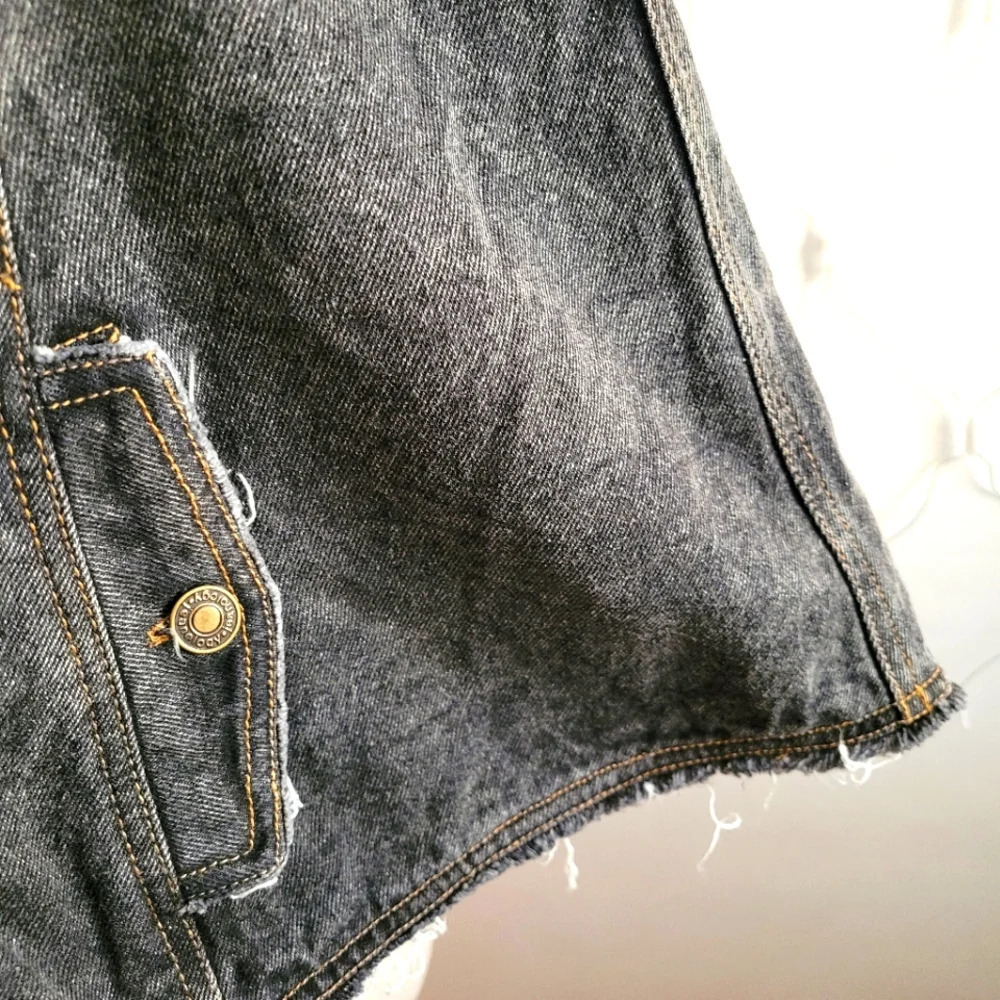 Vintage Denim Cape by Jeanology / Gray / Size 8 (Medium) - Picture 3 of 6